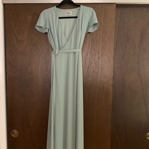 Show Me Your MuMu Noelle-Silver Sage Bridesmaid